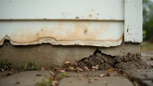 Wykończenie elewacji przy gruncie