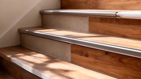 Wykończenie schodów listwami